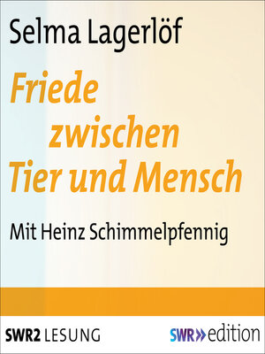 cover image of Friede zwischen Tier und Mensch